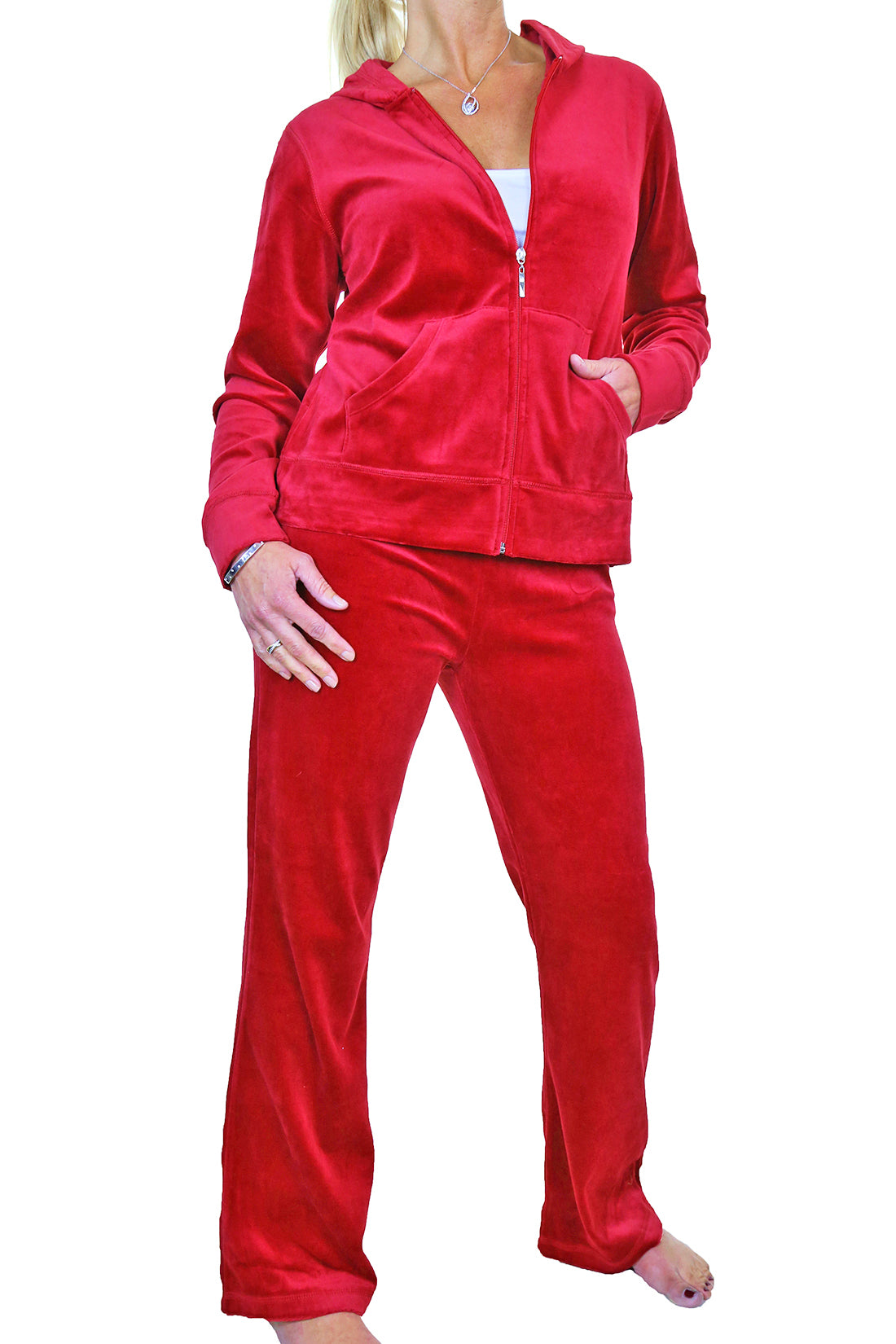 Bright red tracksuit online