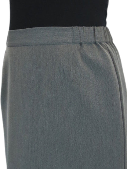 Women's Smart Elasticated Waist Pencil Skirt Marl Grey