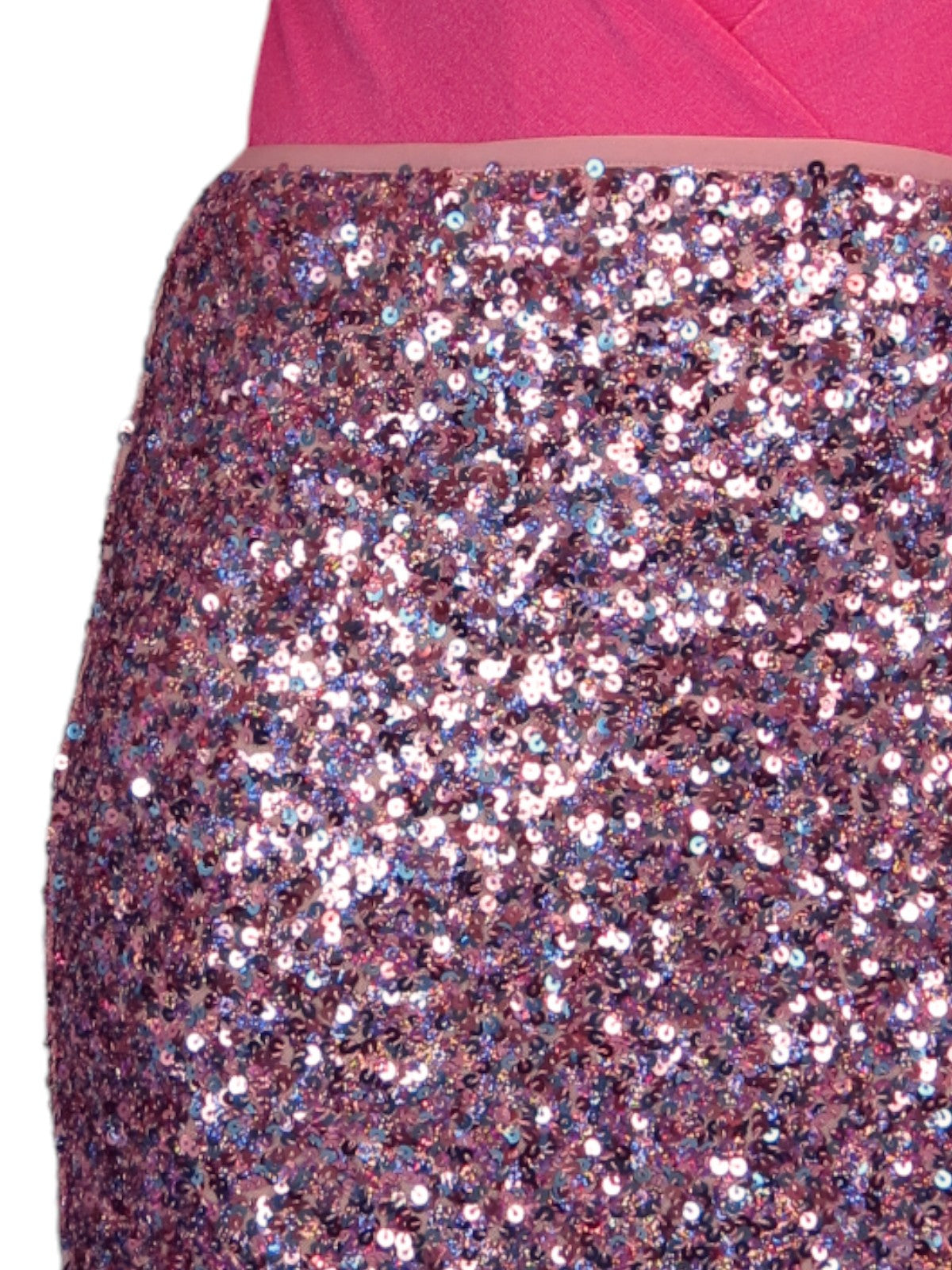 Womens Stretch Sequin Mini Skirt Multicoloured